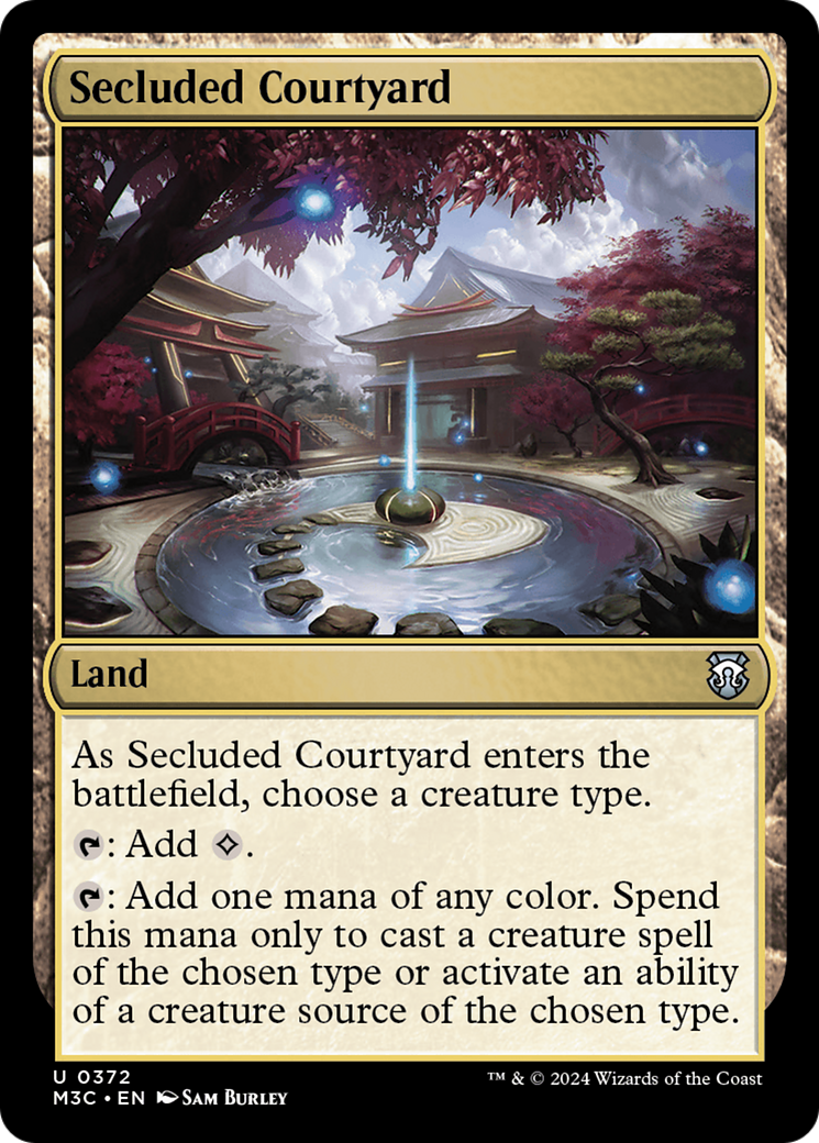 Secluded Courtyard (Ripple Foil) [Modern Horizons 3 Commander] | Eastridge Sports Cards & Games