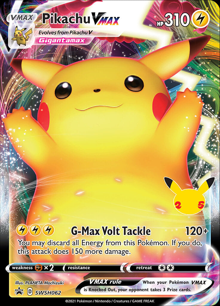 Pikachu VMAX (SWSH062) (Celebrations) [Sword & Shield: Black Star Promos] | Eastridge Sports Cards & Games