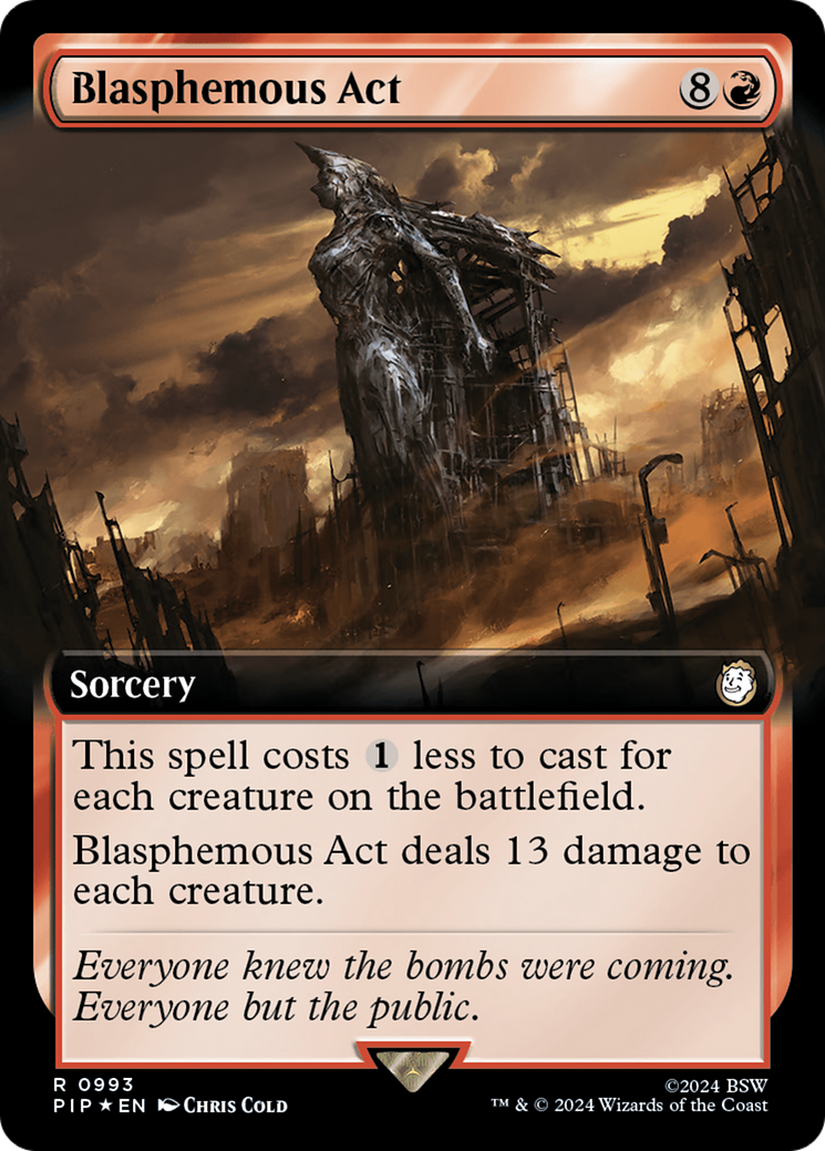 Blasphemous Act (Extended Art) (Surge Foil) [Fallout] | Eastridge Sports Cards & Games