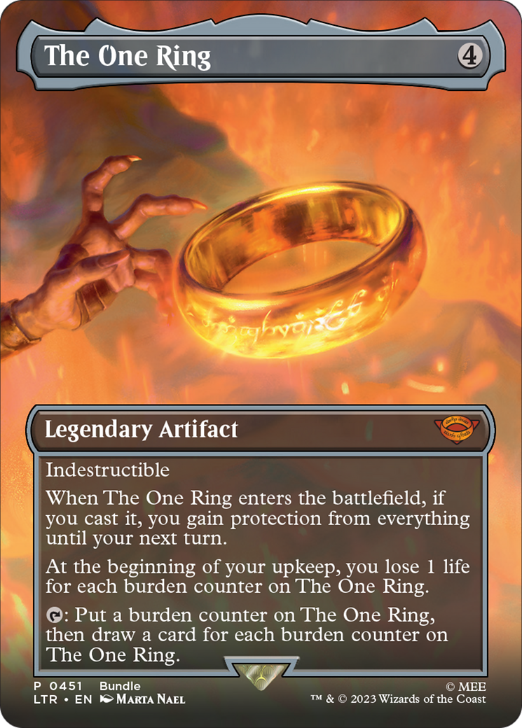 The One Ring (Borderless Alternate Art) [The Lord of the Rings: Tales of Middle-Earth] | Eastridge Sports Cards & Games