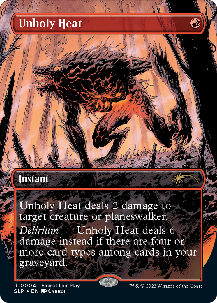 Unholy Heat (Borderless) [Secret Lair Showdown] | Eastridge Sports Cards & Games