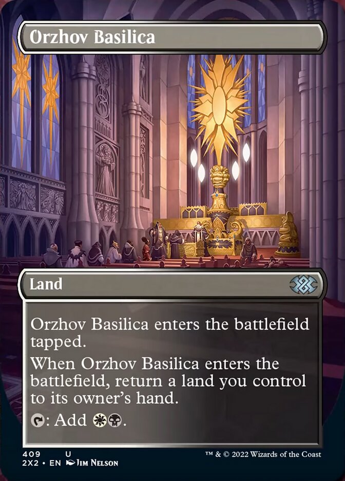 Orzhov Basilica (Borderless Alternate Art) [Double Masters 2022] | Eastridge Sports Cards & Games