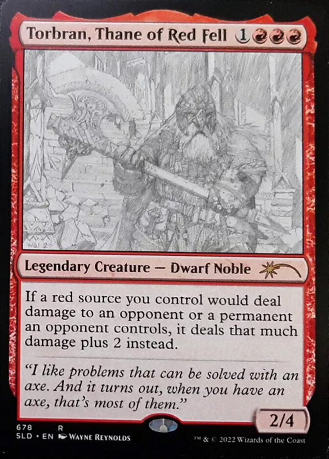 Torbran, Thane of Red Fell (Sketch) [Secret Lair Drop Promos] | Eastridge Sports Cards & Games