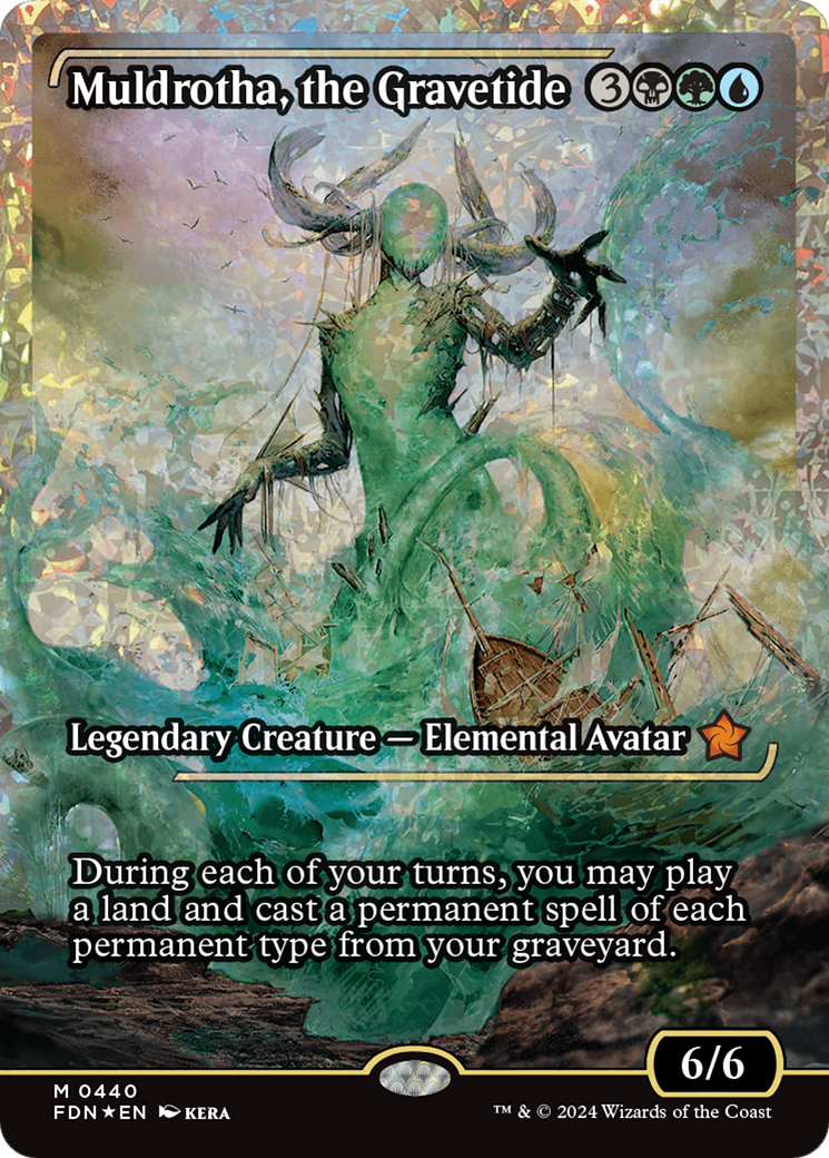 Muldrotha, the Gravetide (Showcase) (Fracture Foil) [Foundations] | Eastridge Sports Cards & Games