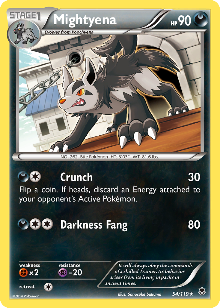 Mightyena (54/119) [XY: Phantom Forces] | Eastridge Sports Cards & Games