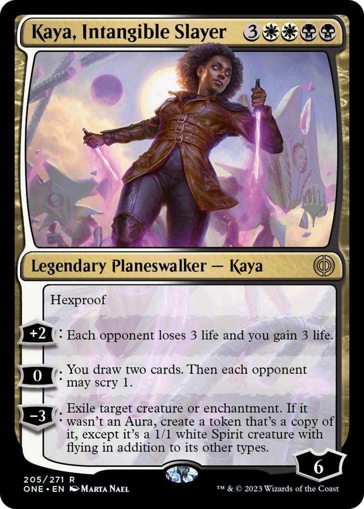 Kaya, Intangible Slayer (Promo Pack) [Phyrexia: All Will Be One Promos] | Eastridge Sports Cards & Games