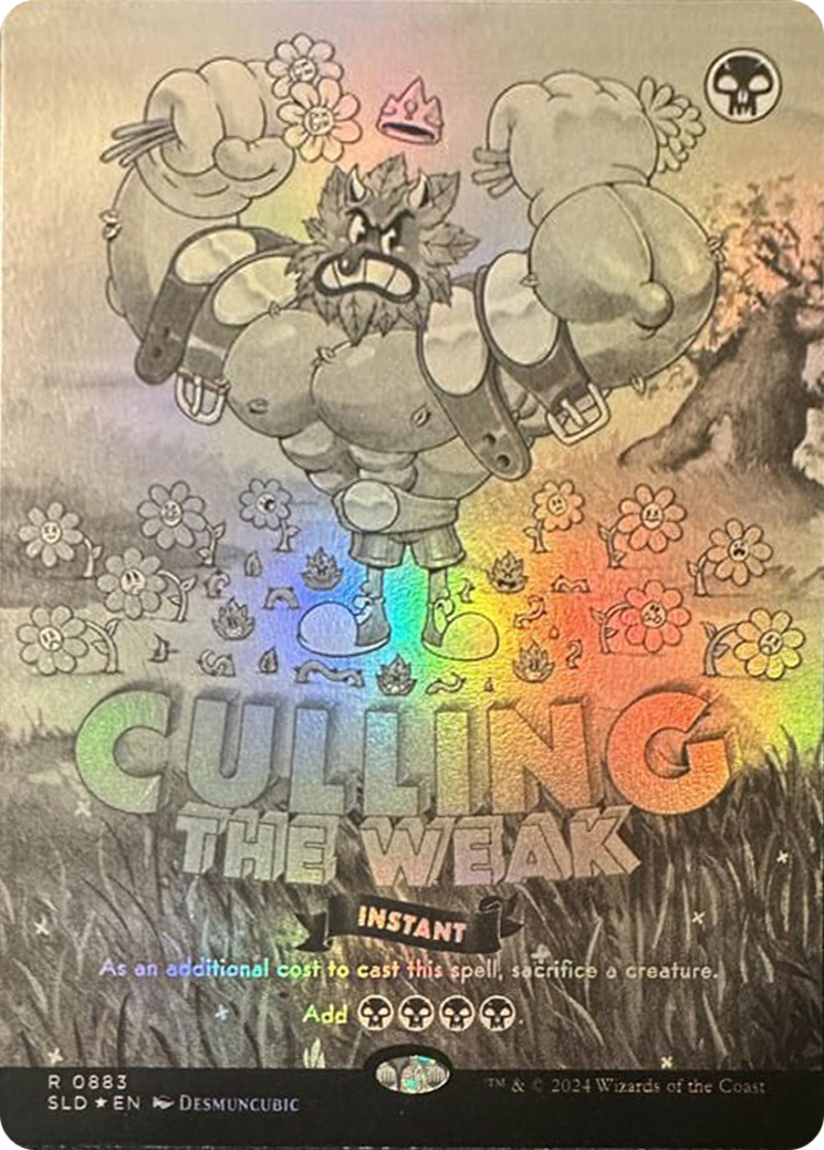 Culling the Weak (Black & White Foil) [Secret Lair Drop Series] | Eastridge Sports Cards & Games
