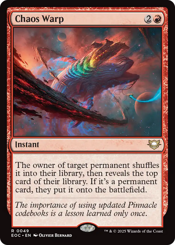 Chaos Warp [Edge of Eternities Commander] | Eastridge Sports Cards & Games