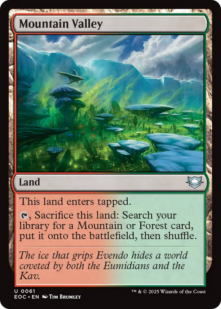 Mountain Valley [Edge of Eternities Commander] | Eastridge Sports Cards & Games