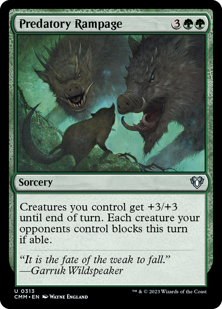 Predatory Rampage [Commander Masters] | Eastridge Sports Cards & Games