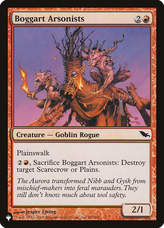 Boggart Arsonists [The List] | Eastridge Sports Cards & Games