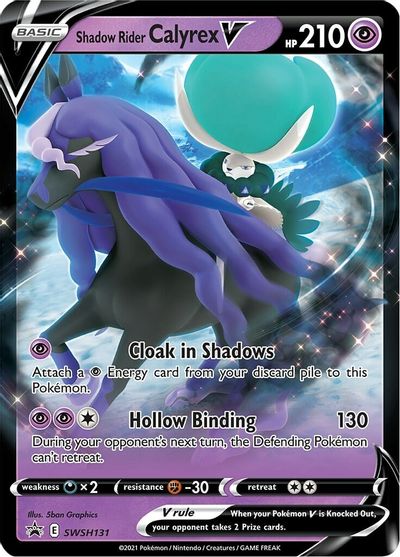 Shadow Rider Calyrex V (SWSH131) (Jumbo Card) [Sword & Shield: Black Star Promos] | Eastridge Sports Cards & Games