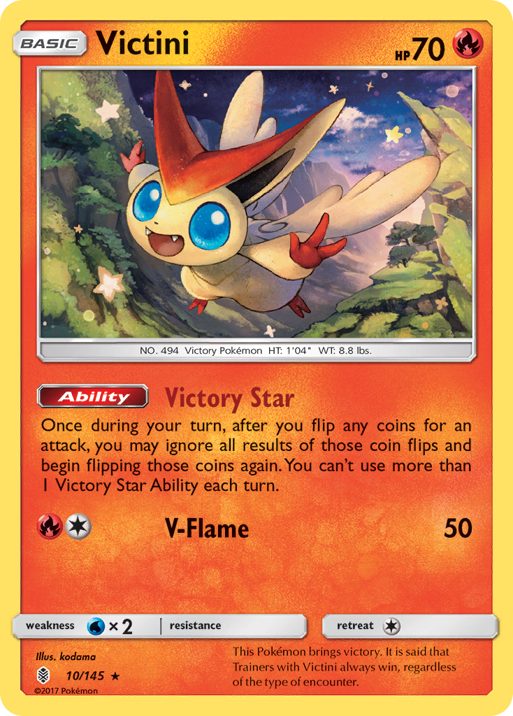 Victini (10/145) [Sun & Moon: Guardians Rising] | Eastridge Sports Cards & Games