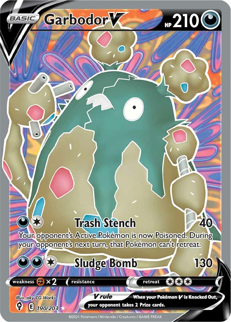 Garbodor V (190/203) [Sword & Shield: Evolving Skies] | Eastridge Sports Cards & Games