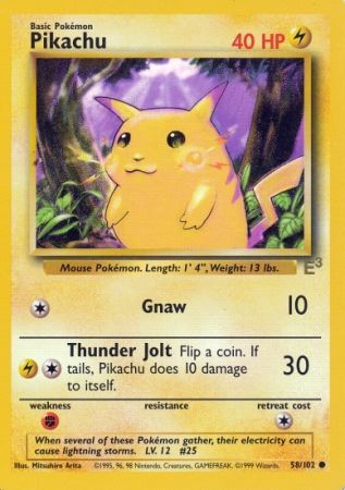 Pikachu (58/102) (E3 Stamped Promo) [Miscellaneous Cards] | Eastridge Sports Cards & Games