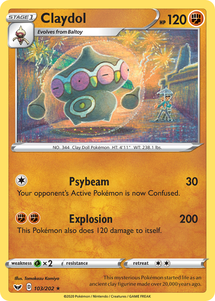 Claydol (103/202) [Sword & Shield: Base Set] | Eastridge Sports Cards & Games