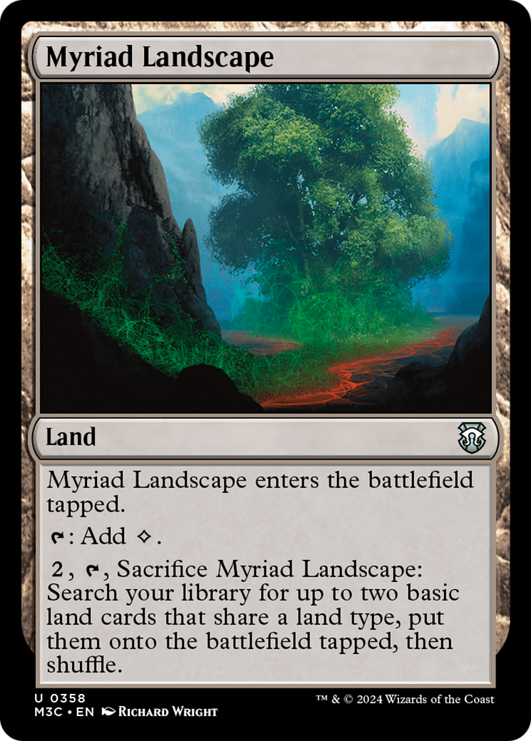 Myriad Landscape (Ripple Foil) [Modern Horizons 3 Commander] | Eastridge Sports Cards & Games