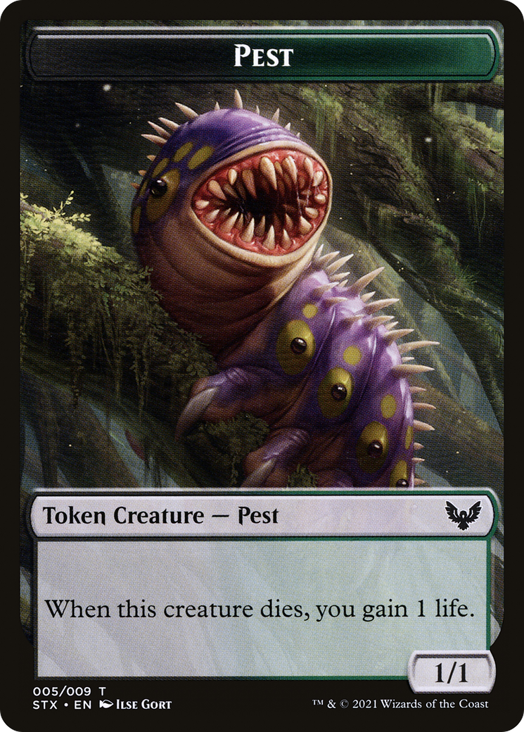 Pest // Jace, Telepath Unbound Emblem Double-Sided Token [Secret Lair: From Cute to Brute Tokens] | Eastridge Sports Cards & Games