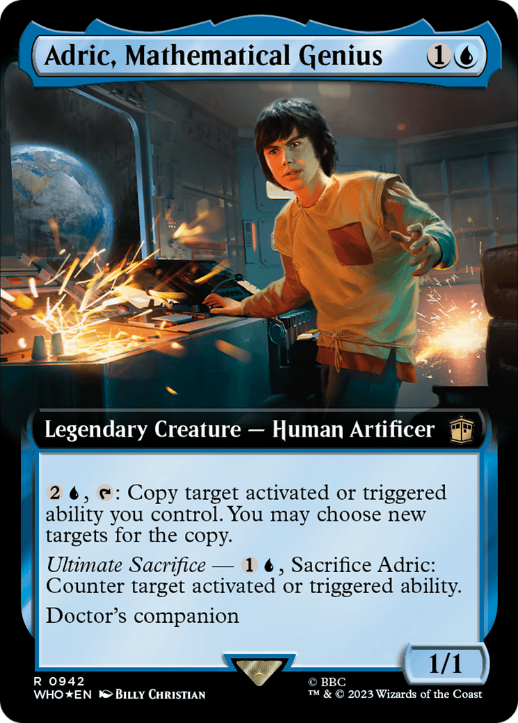 Adric, Mathematical Genius (Extended Art) (Surge Foil) [Doctor Who] | Eastridge Sports Cards & Games