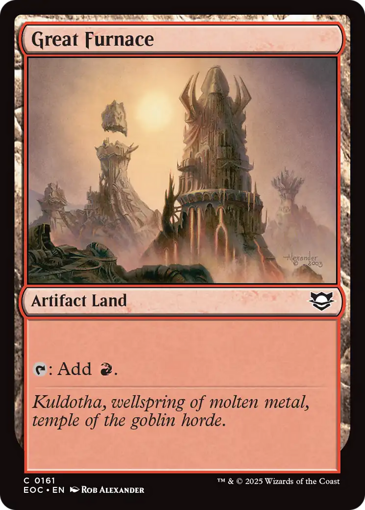 Great Furnace [Edge of Eternities Commander] | Eastridge Sports Cards & Games