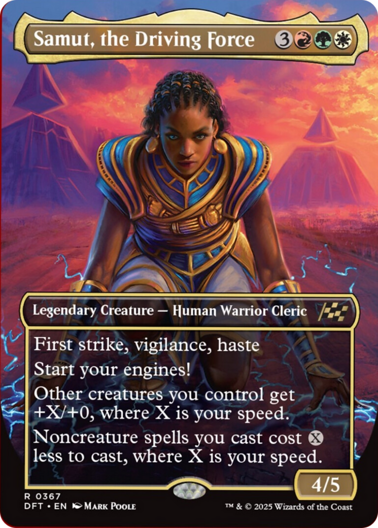 Samut, the Driving Force (Borderless) [Aetherdrift] | Eastridge Sports Cards & Games