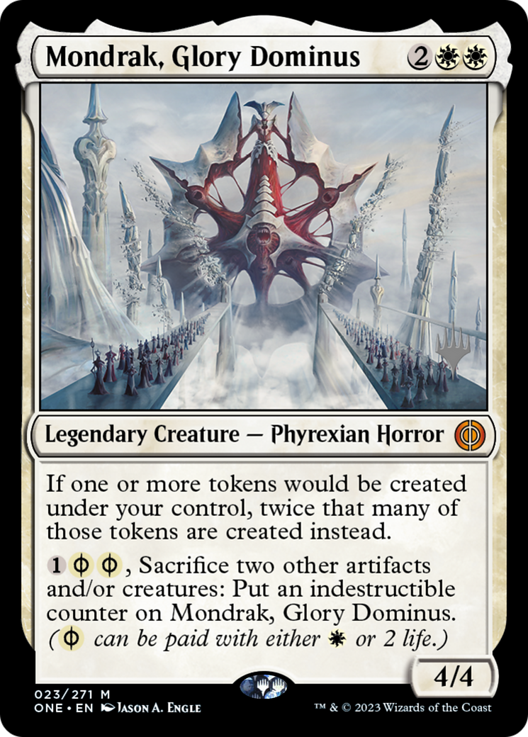 Mondrak, Glory Dominus (Promo Pack) [Phyrexia: All Will Be One Promos] | Eastridge Sports Cards & Games