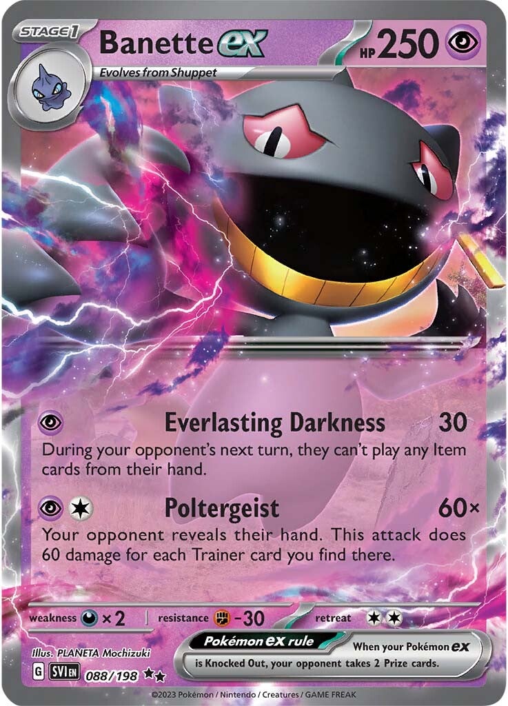 Banette ex (088/198) [Scarlet & Violet: Base Set] | Eastridge Sports Cards & Games