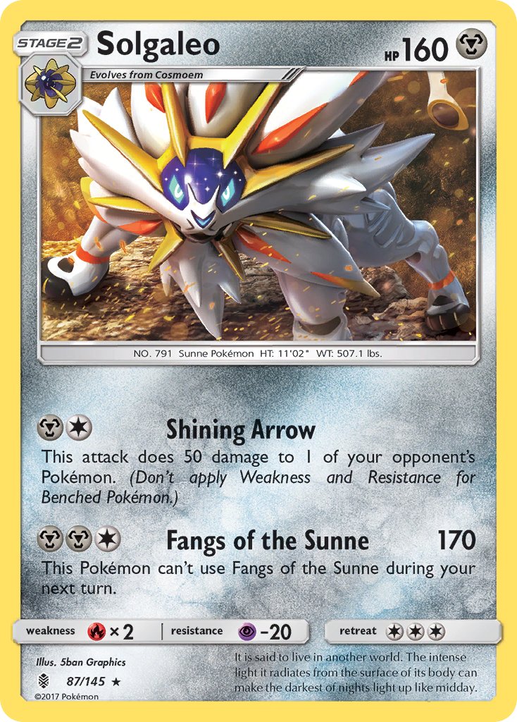 Solgaleo (87/145) (Theme Deck Exclusive) [Sun & Moon: Guardians Rising] | Eastridge Sports Cards & Games