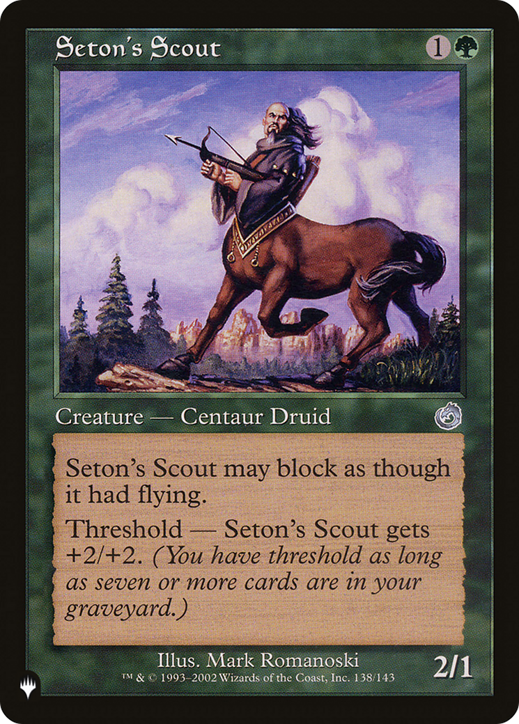 Seton's Scout [The List] | Eastridge Sports Cards & Games