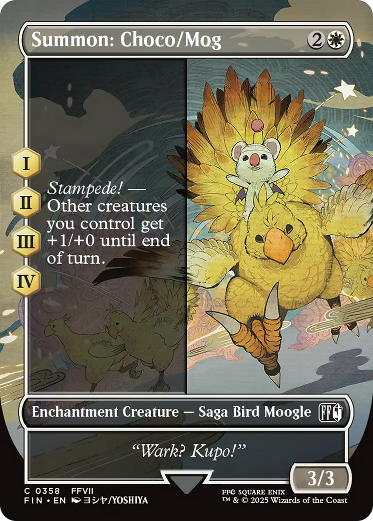 Summon: Choco/Mog (Borderless) [FINAL FANTASY] | Eastridge Sports Cards & Games
