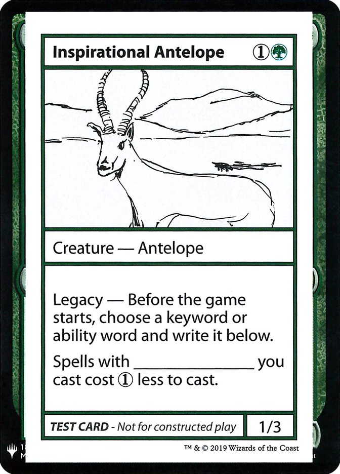 Inspirational Antelope [Mystery Booster Playtest Cards] | Eastridge Sports Cards & Games