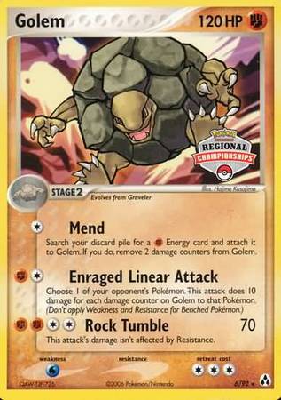 Golem (6/92) (Regional Championship Promo) [EX: Legend Maker] | Eastridge Sports Cards & Games