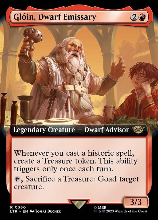 Gloin, Dwarf Emissary (Extended Art) [The Lord of the Rings: Tales of Middle-Earth] | Eastridge Sports Cards & Games