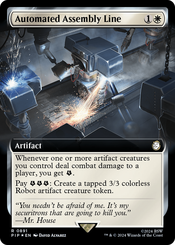 Automated Assembly Line (Extended Art) (Surge Foil) [Fallout] | Eastridge Sports Cards & Games