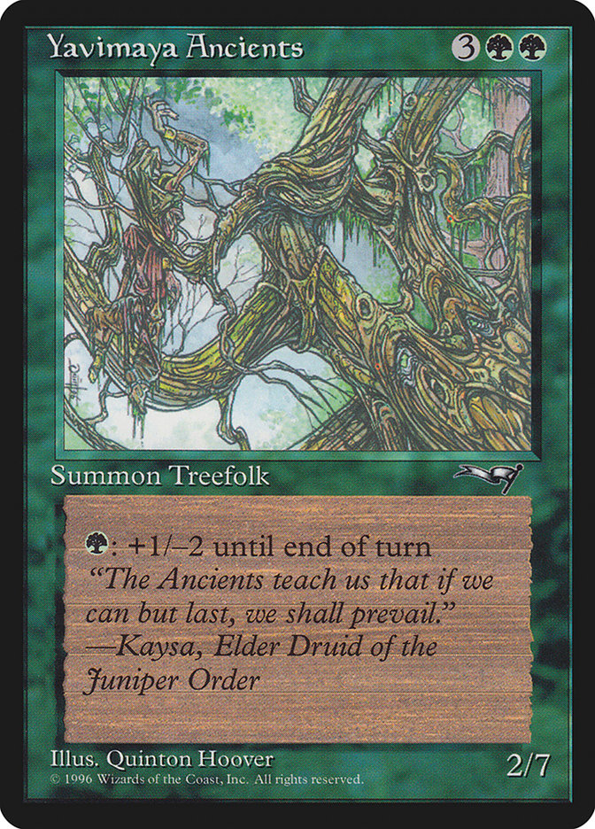 Yavimaya Ancients (Druid Art) [Alliances] | Eastridge Sports Cards & Games