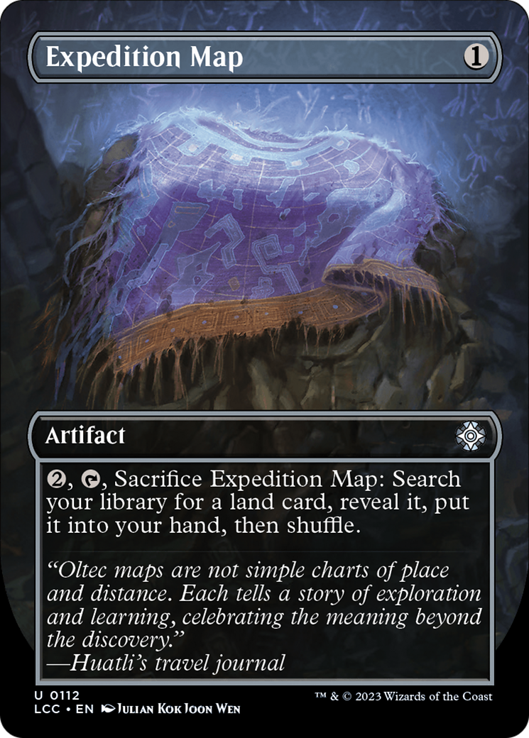 Expedition Map (Borderless) [The Lost Caverns of Ixalan Commander] | Eastridge Sports Cards & Games