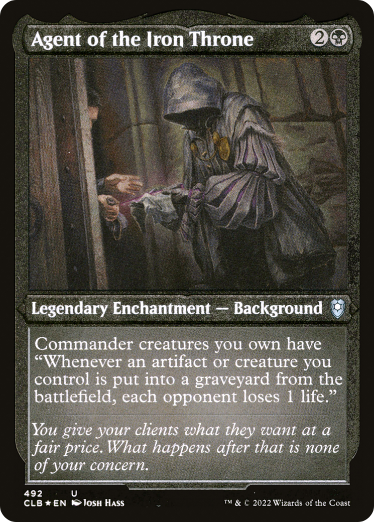 Agent of the Iron Throne (Foil Etched) [Commander Legends: Battle for Baldur's Gate]