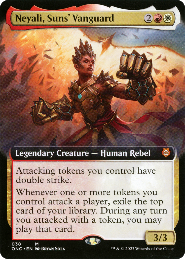 Neyali, Suns' Vanguard (Extended Art) [Phyrexia: All Will Be One Commander] | Eastridge Sports Cards & Games