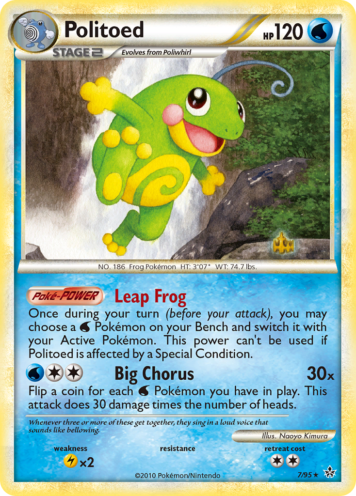 Politoed (7/95) [HeartGold & SoulSilver: Unleashed] | Eastridge Sports Cards & Games