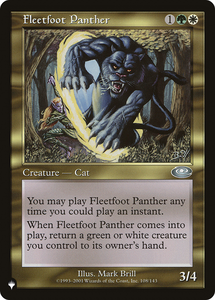 Fleetfoot Panther [The List] | Eastridge Sports Cards & Games