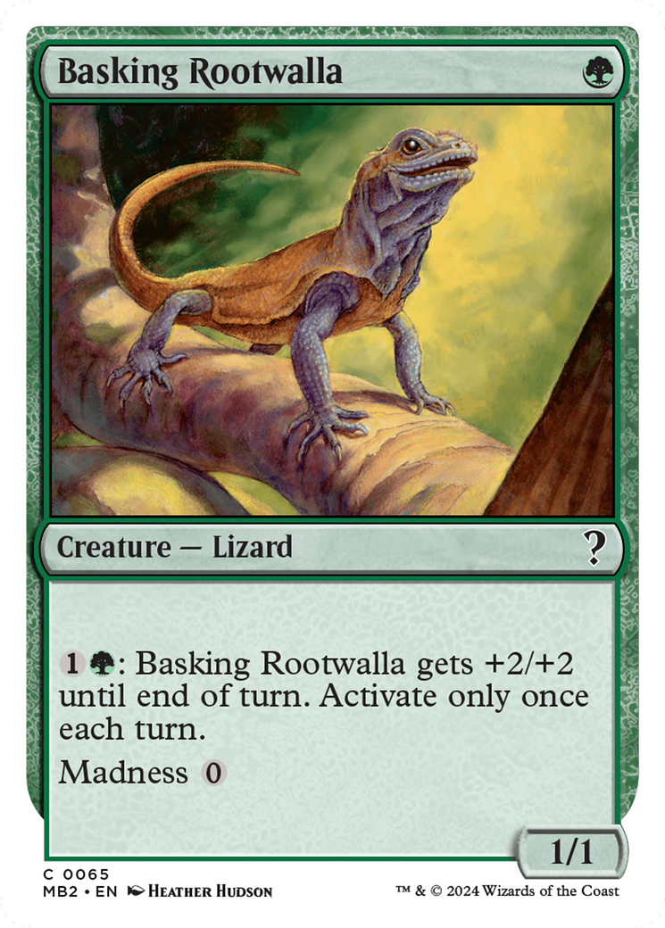 Basking Rootwalla (White Border) [Mystery Booster 2] | Eastridge Sports Cards & Games