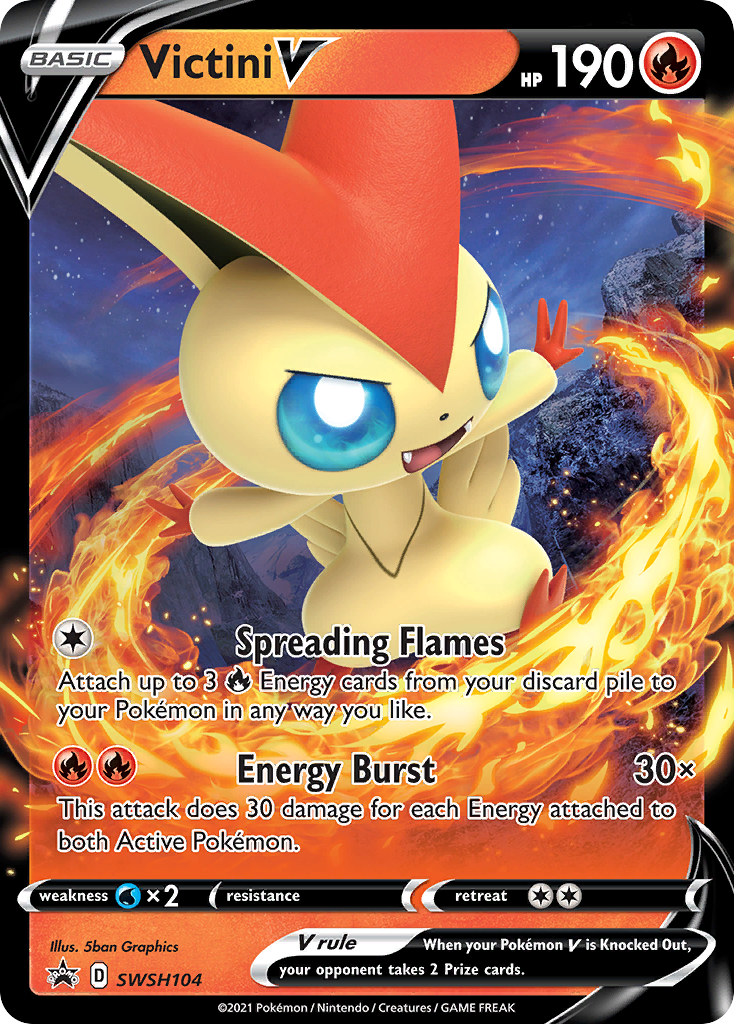 Victini V (SWSH104) [Sword & Shield: Black Star Promos] | Eastridge Sports Cards & Games