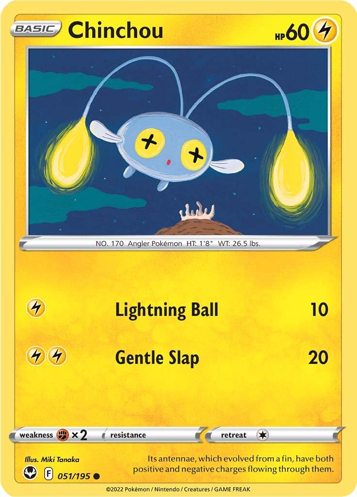 Chinchou (051/195) [Sword & Shield: Silver Tempest] | Eastridge Sports Cards & Games