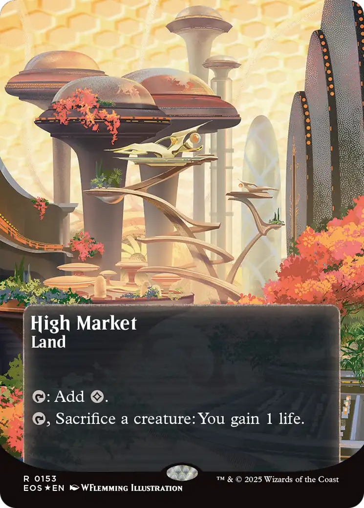High Market (0153) (Borderless) (Galaxy Foil) [Edge of Eternities: Stellar Sights] | Eastridge Sports Cards & Games