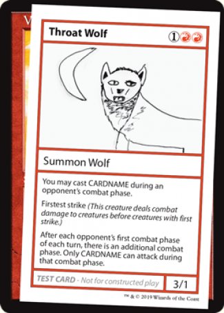 Throat Wolf (2021 Edition) [Mystery Booster Playtest Cards] | Eastridge Sports Cards & Games