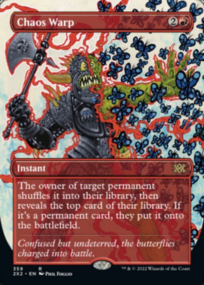 Chaos Warp (Borderless Alternate Art) [Double Masters 2022] | Eastridge Sports Cards & Games