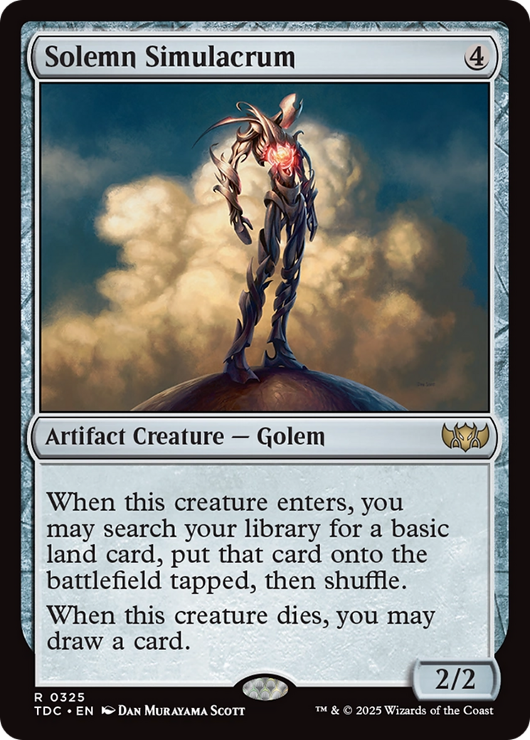 Solemn Simulacrum [Tarkir: Dragonstorm Commander] | Eastridge Sports Cards & Games