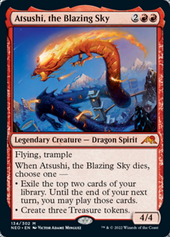 Atsushi, the Blazing Sky [Kamigawa: Neon Dynasty] | Eastridge Sports Cards & Games