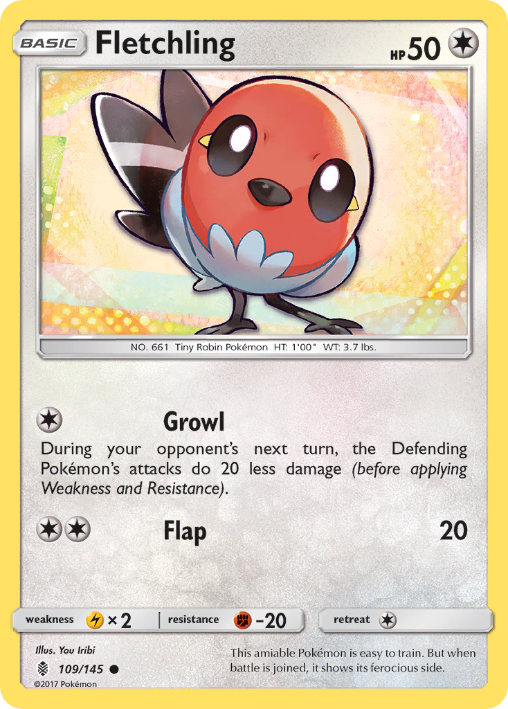 Fletchling (109/145) [Sun & Moon: Guardians Rising] | Eastridge Sports Cards & Games