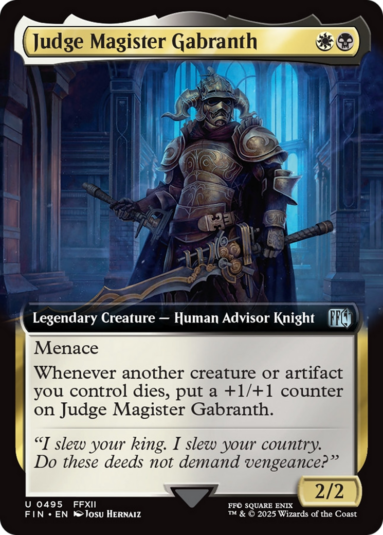 Judge Magister Gabranth (Extended Art) [FINAL FANTASY] | Eastridge Sports Cards & Games